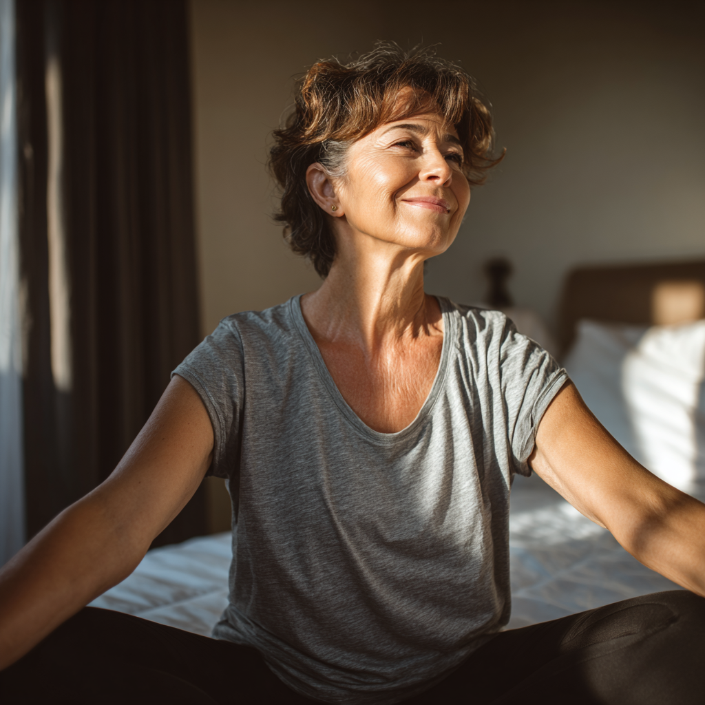 Healthy Ukrainian family in their 40s preparing nutritious meals together, showing fresh vegetables and wholesome foods that support yoga practice